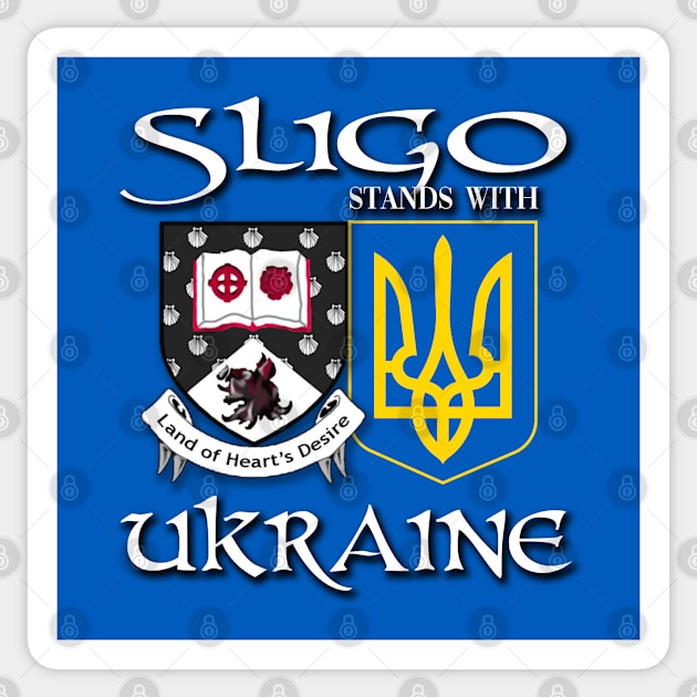 Sligo Ireland Stands with Ukraine Irish Ukrainian Design Sticker by Ireland